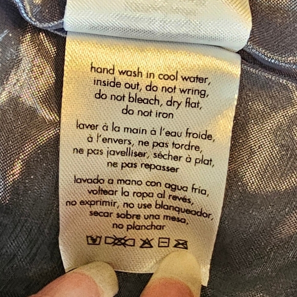 WeWoreWhat Grey Blue Textured Knit V-Neck Mini Dress, Size 6 - Picture 13 of 15